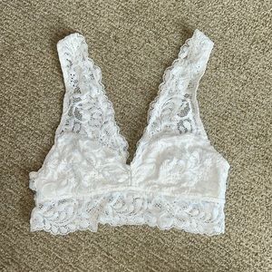 (S) White lace bralette from Forever 21